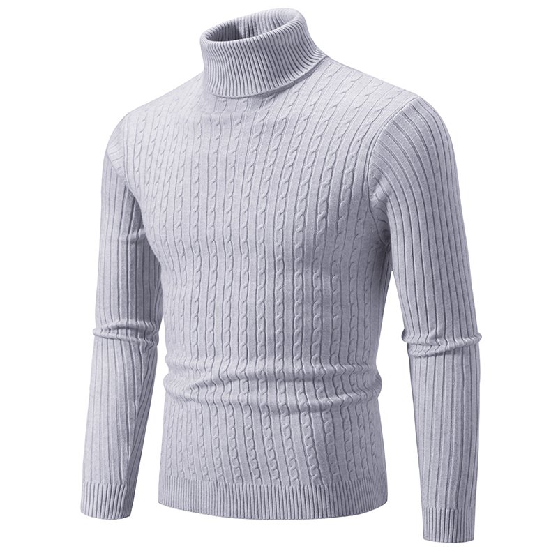 New Men's High Neck Sweater